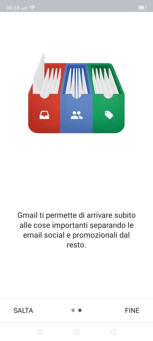 Seleziona FINE
