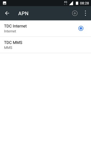 Seleziona il tasto Menu