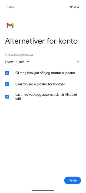 Velg Neste