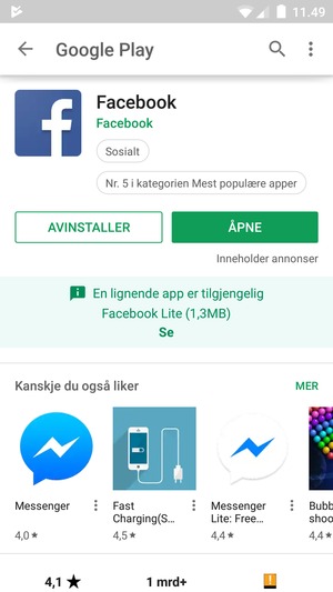 Velg ÅPNE