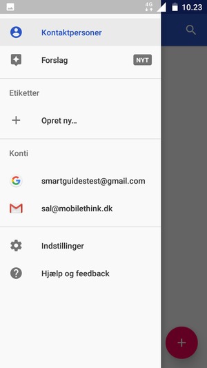 Vælg Indstillinger