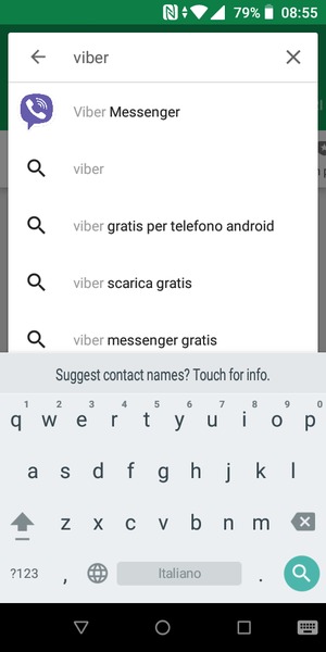 Inserisci il nome dell'app e seleziona Ricerca