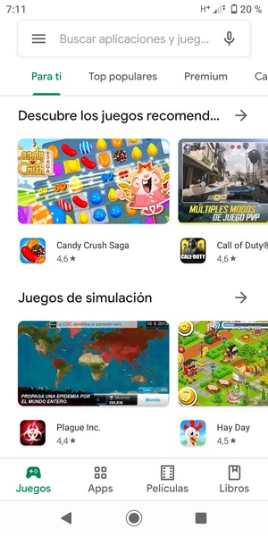 Seleccione la barra de Búsqueda