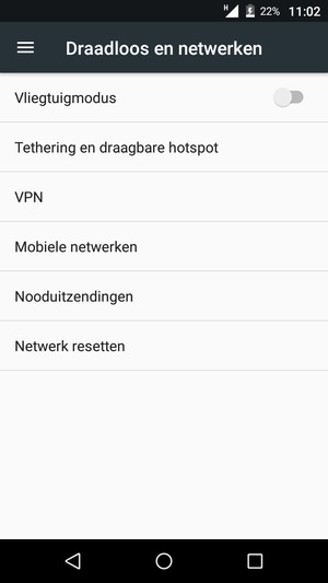 Selecteer Tethering en draagbare hotspot