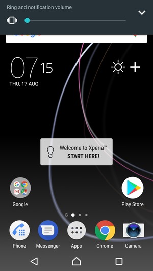 Continue to press for vibration mode, which is approved with a short vibration
