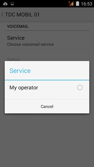 Select My operator