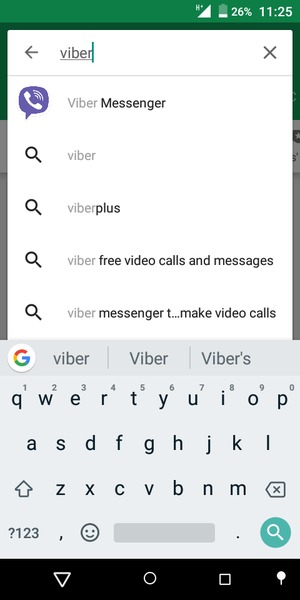Enter the app name and select Search