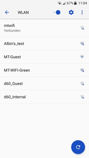 Sie sind nun mit dem WLAN-Netzwerk verbunden