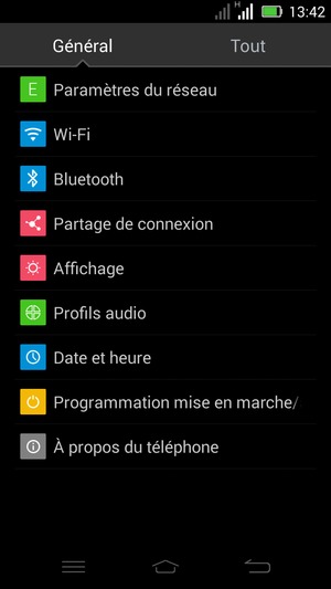 Sélectionnez Tout