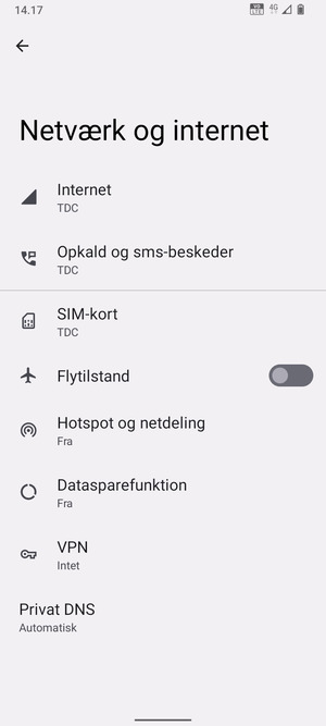 Vælg SIM-kort