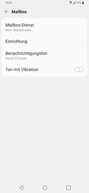 Wählen Sie Einrichtung