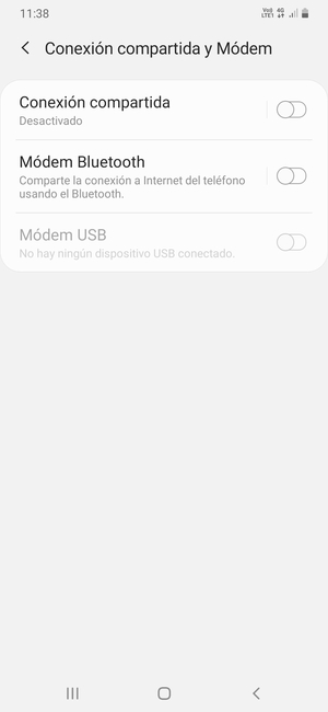 Seleccione Conexión compartida