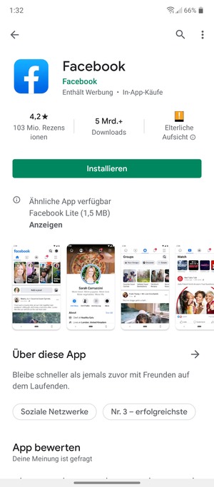 Wählen Sie Installieren