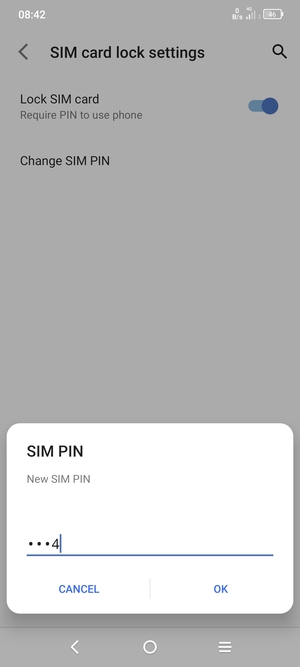 Enter your New SIM PIN and select OK