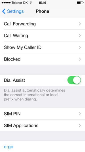 Select SIM PIN