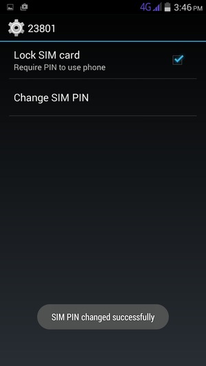 Your SIM PIN has been changed