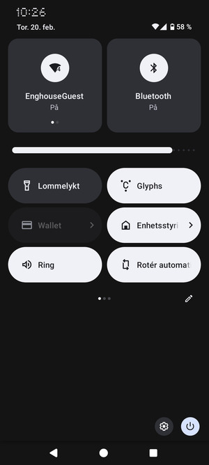 Slå av Wifi og Bluetooth