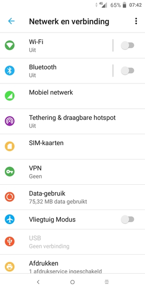 Selecteer Mobiel netwerk