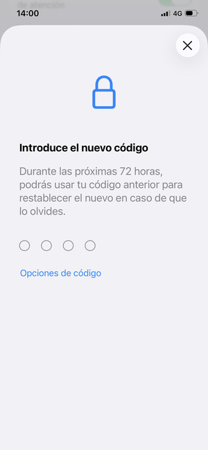 Introduzca su nueva contraseña