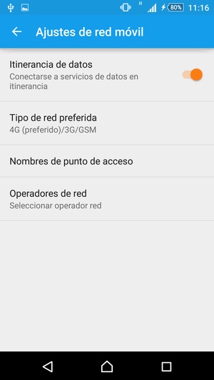 Seleccione Nombres de punto de acceso