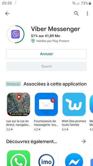 Veuillez attendre la fin de la procédure d'installation