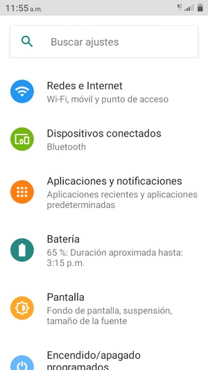 Seleccione Redes e Internet