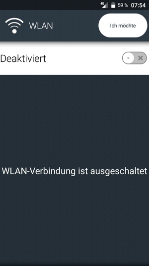 Schalten Sie WLAN ein