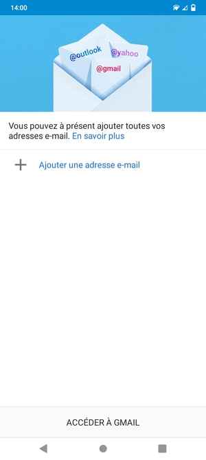 Sélectionnez Ajouter une adresse e-mail