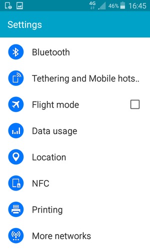 If you see this screen, select More networks