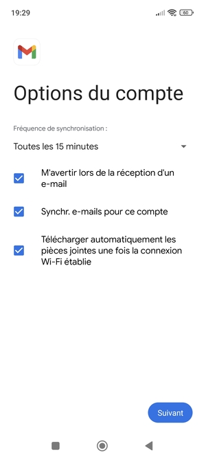 Sélectionnez Suivant