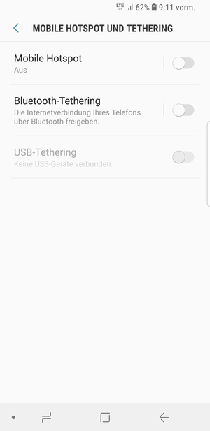 Wählen Sie Mobile Hotspot