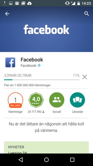 Vänta på att installationsprocessen avslutas