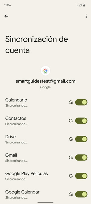 Su información será sincronizada