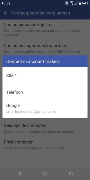 Selecteer uw Google-account