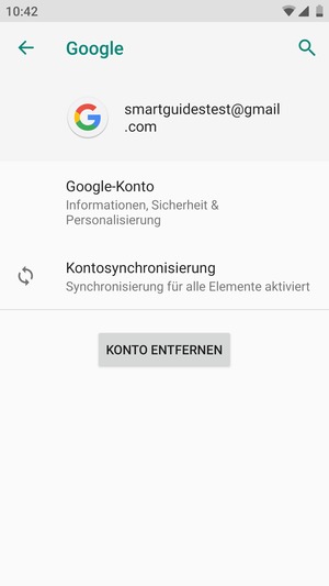 Wählen Sie Kontosynchronisierung