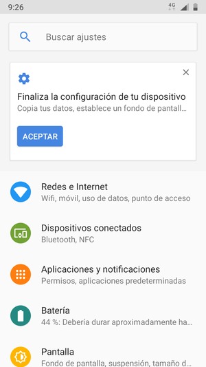 Seleccione Redes e Internet