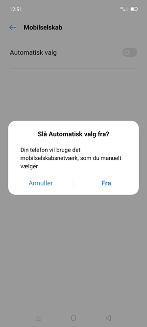 Vælg Fra