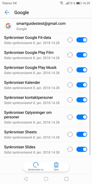 Dine kontakter fra Google vil nu blive synkroniseret til din smartphone