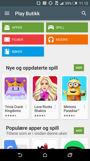 Velg søk-knappen