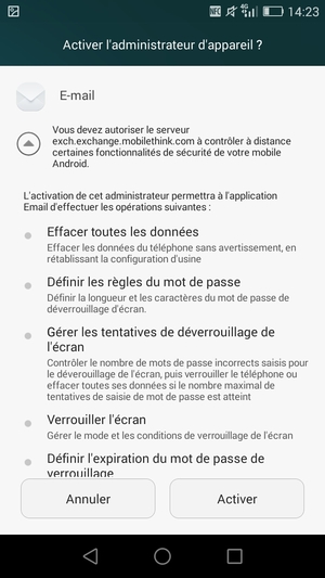 Sélectionnez Activer