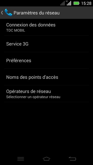 Sélectionnez Noms des points d'accès
