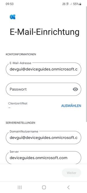 Geben Sie Ihre Passwort ein