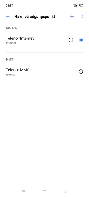 Vælg Menu-knappen