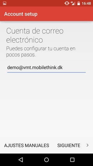 Introduzca su Dirección de correo electrónico y seleccione SIGUIENTE