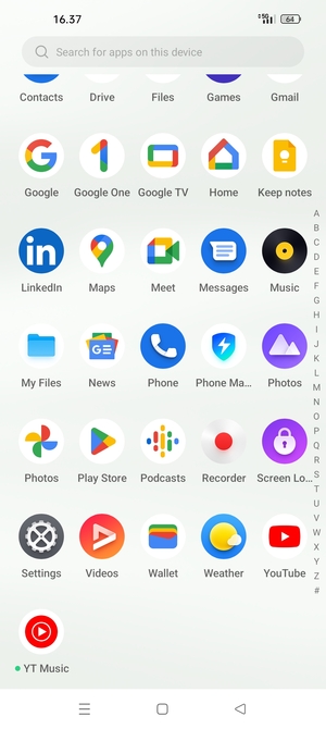 Scroll to and select Settings