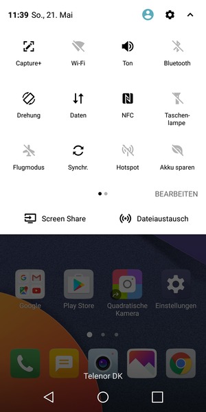 Schalten Sie Akku sparen ein