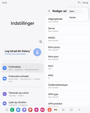 Vælg Gem