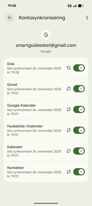 Velg menyknappen