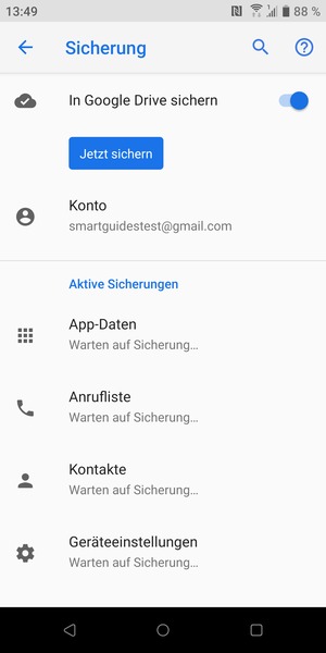 Wählen Sie Konto