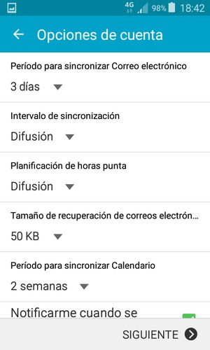 Si ve esta pantalla, seleccione SIGUIENTE